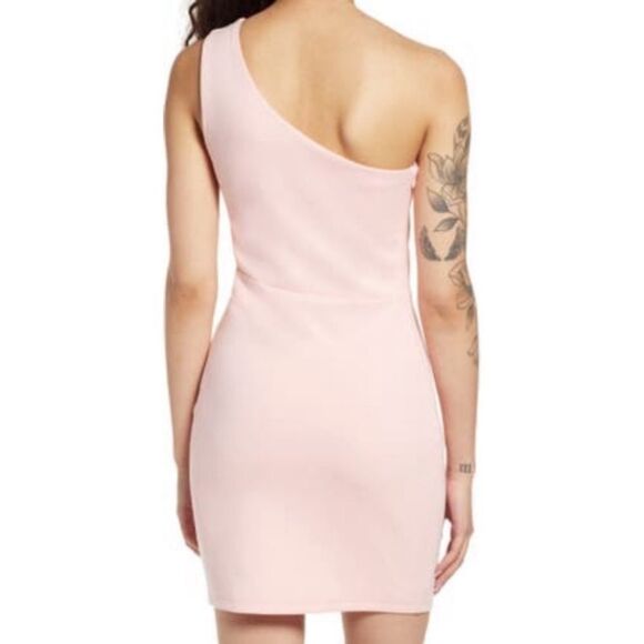 Lulus What About Tonight One Shoulder Bodycon Ruched Mini Dress Women’s Size XL - Picture 4 of 13
